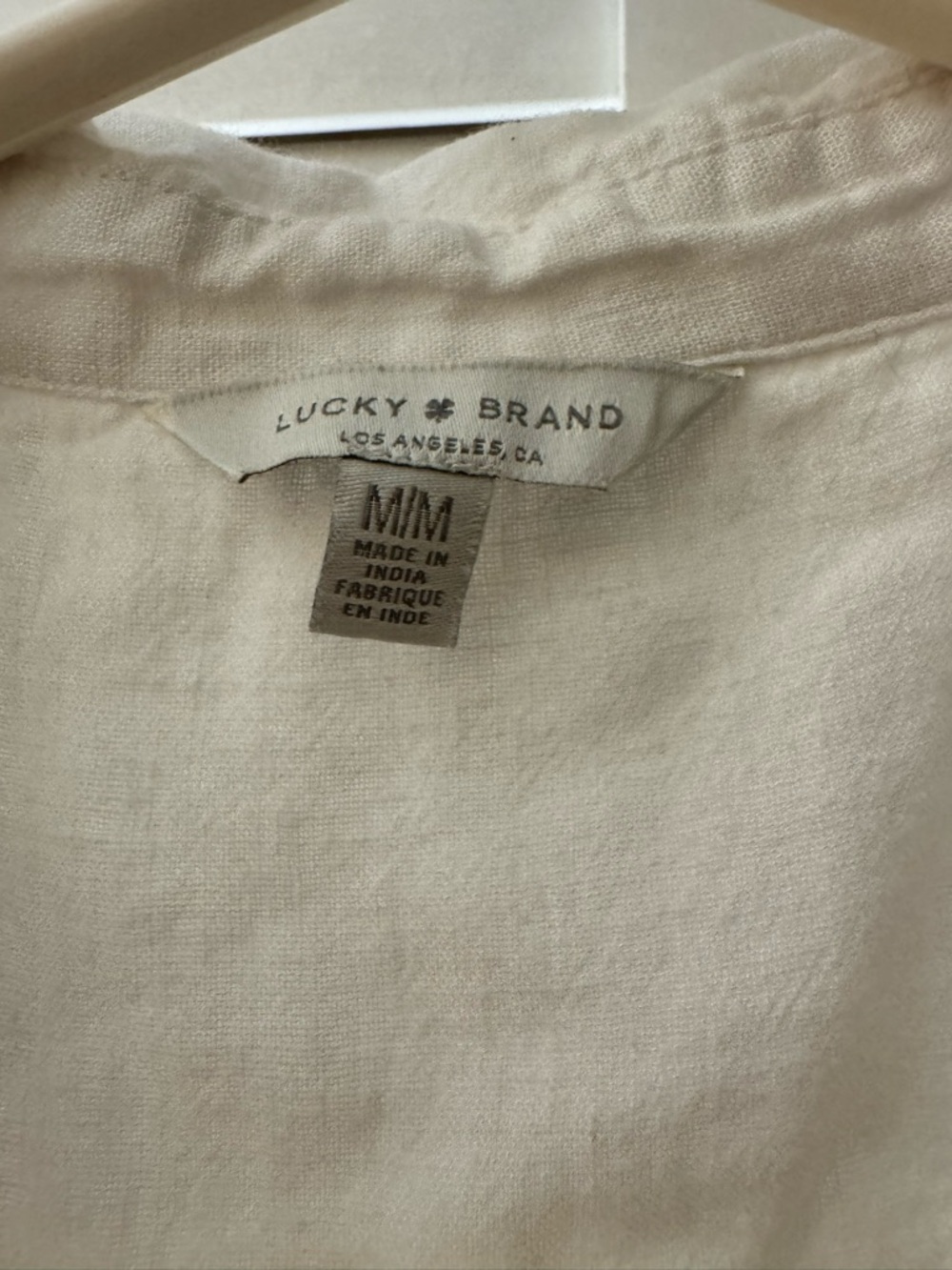 Lucky Brand White Short-Sleeve Button Down Shirt - Picture 4 of 4